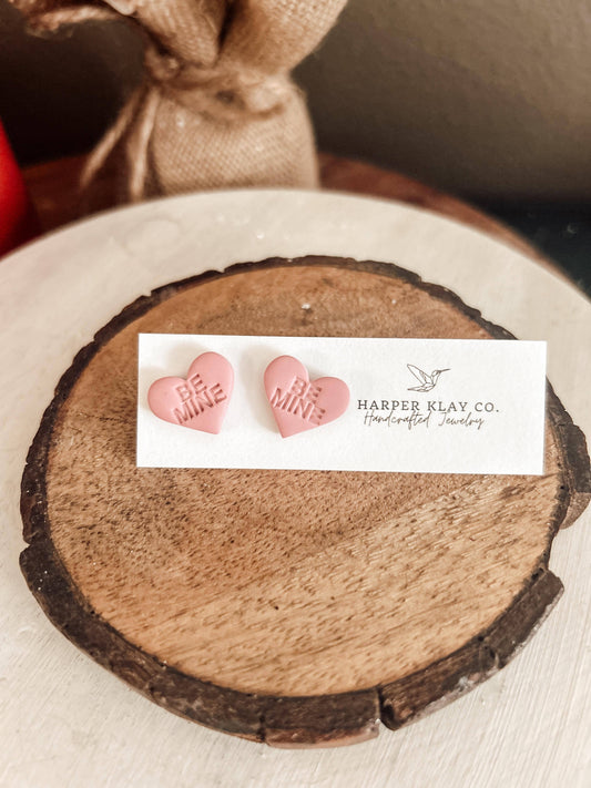 The Candy Heart Set-Valentines Day Polymer Clay Earrings