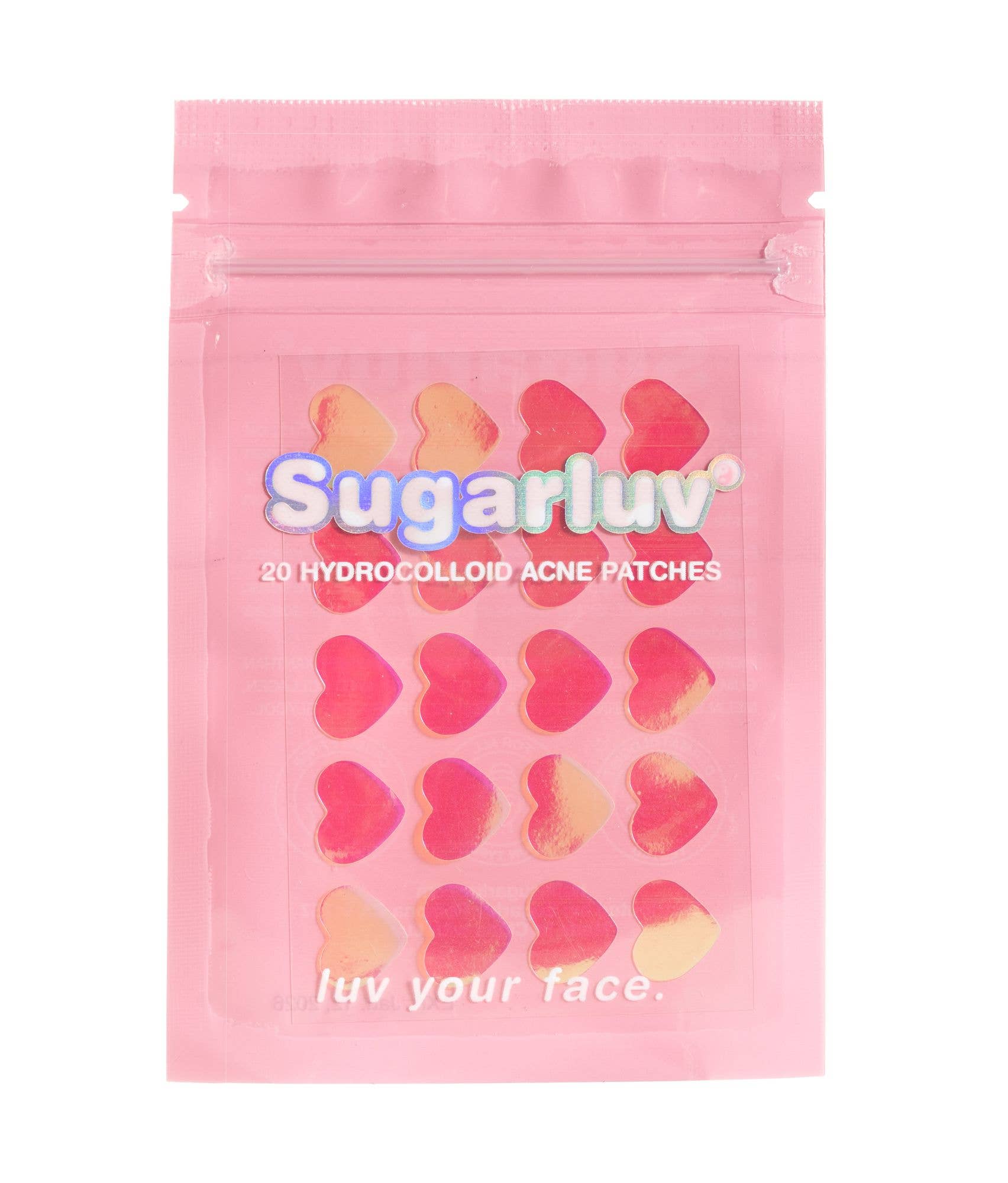 Hydrocolloid Acne Patches Holographic Hearts 20 Count NEW