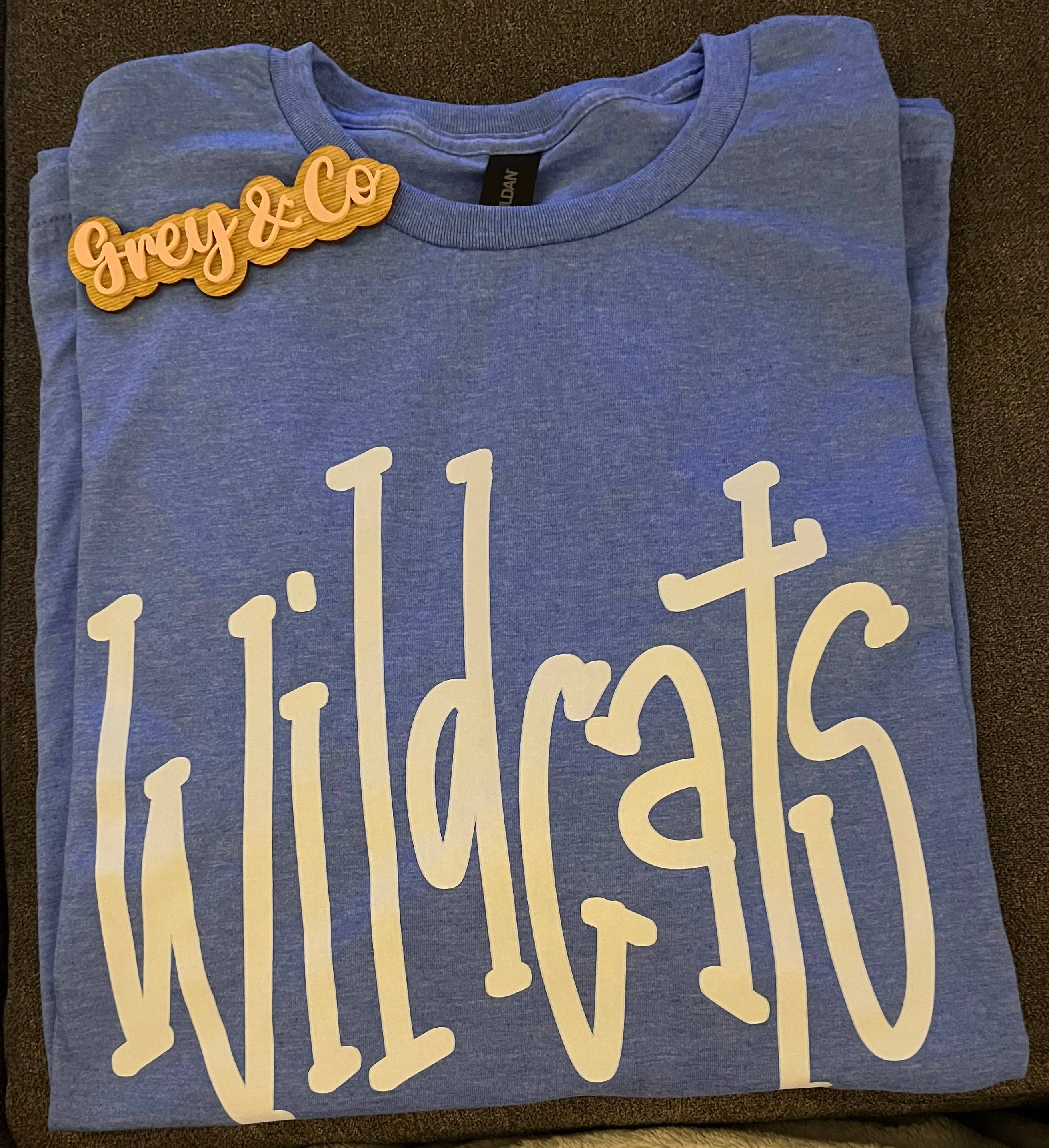 Wildcats Doodle Sweatshirt: Heather Royal Blue / Sweatshirt