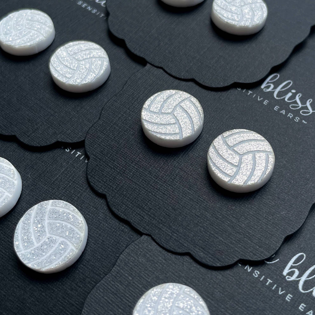 Volleyball Acrylic Studs