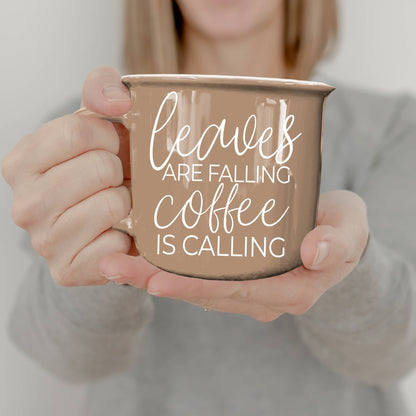 Neutral Fall Coffee Mug, Ceramic Cups for Autumn Home Accent