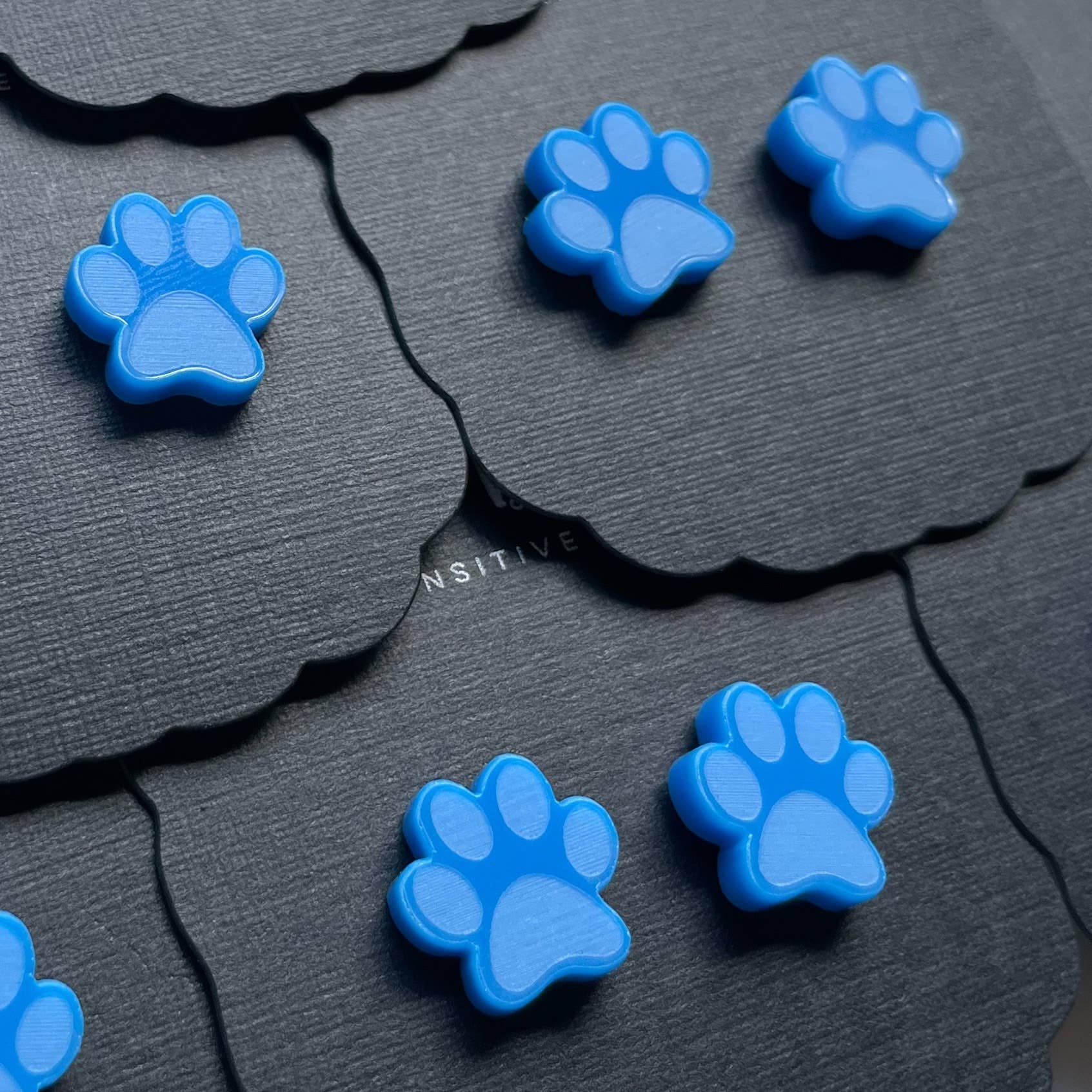 Paw Studs - Blue