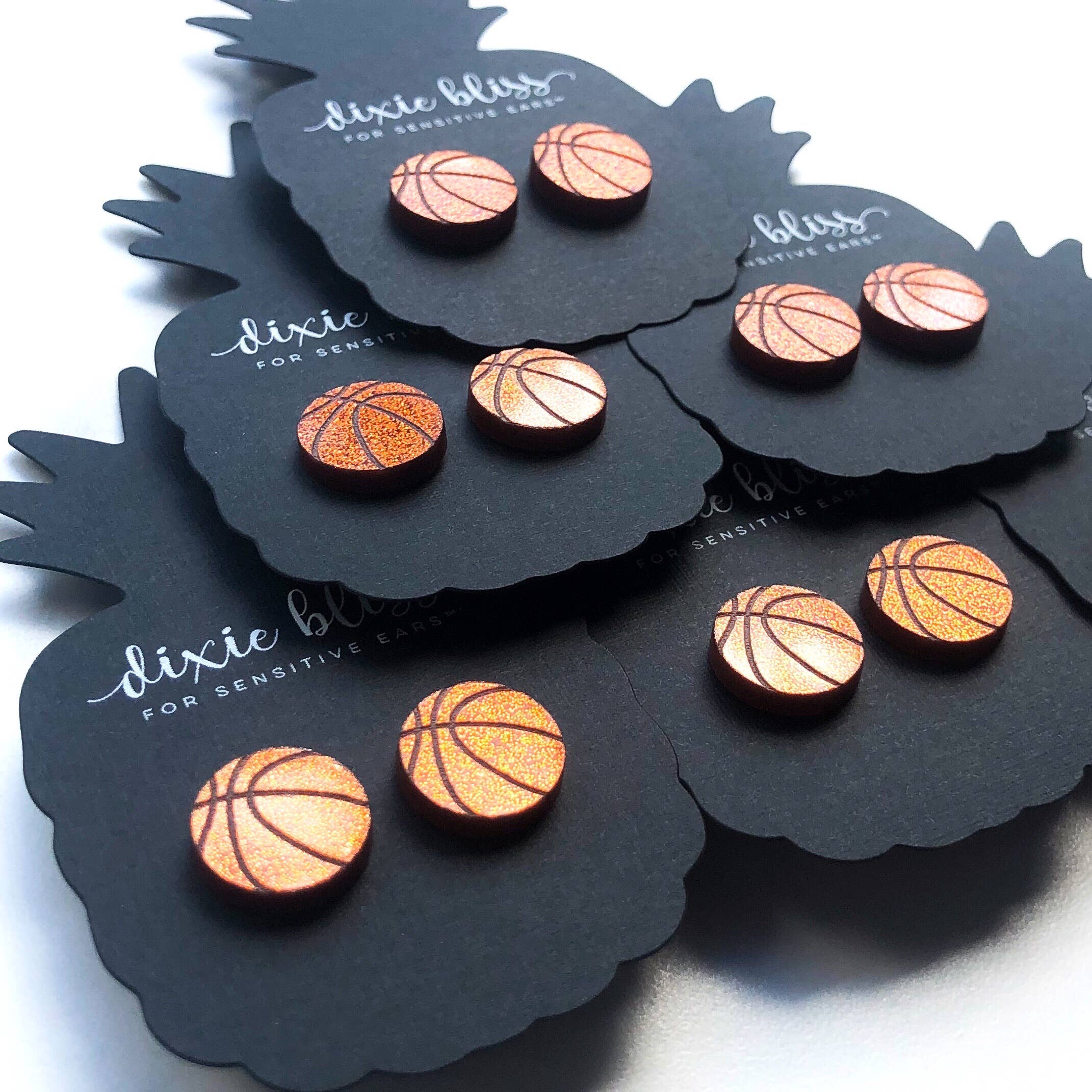 Basketball Acrylic Studs