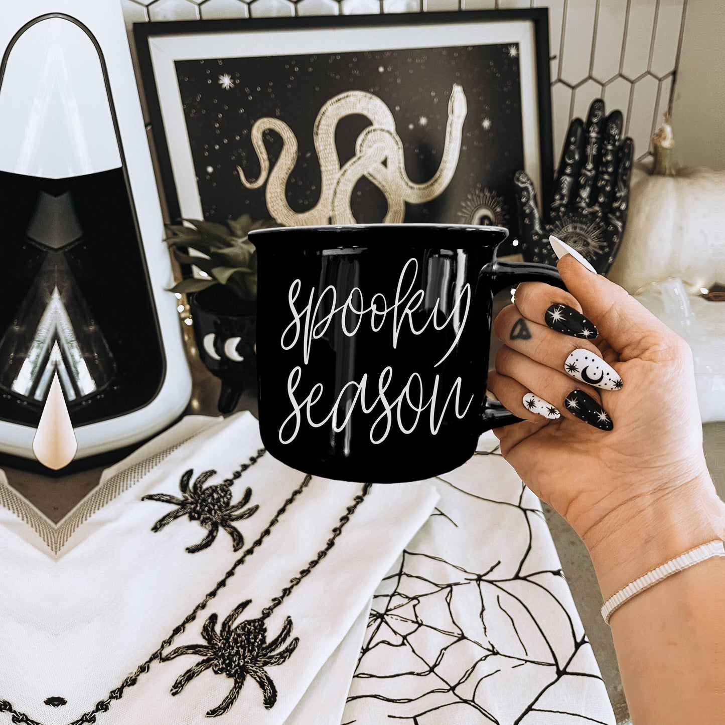 Neutral Fall Coffee Mug, Ceramic Cups for Autumn Home Accent
