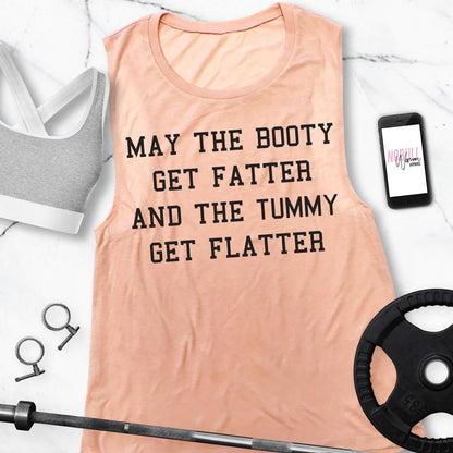 Booty Fatter Tummy Flatter Workout Tank Top - Pick Style