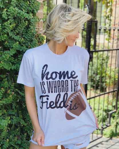 Comfy Football Home Is Where The Field Is® Basic Tee