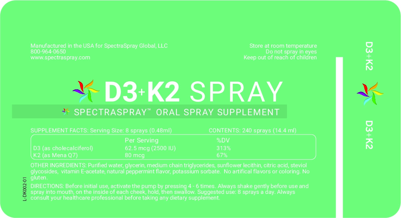 Vitamin D3 W/K2 Oral Spray