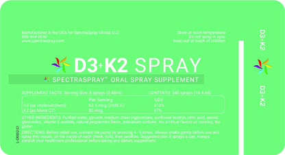Vitamin D3 W/K2 Oral Spray